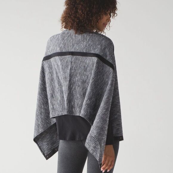 Lululemon Vinyasa Scarf Coco Pique Black White Rulu - Picture 1 of 5